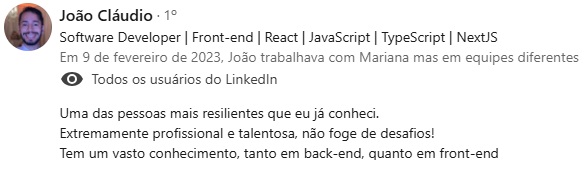 Recomendação 8