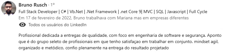 Recomendação 9